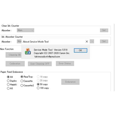 Canon Service Tool V5510 5B00 Hatası Giderme