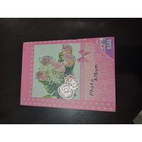 Fotoğraf Albümü 200’lü – Pembe Çiçek Desenli | 10×15 cm Anı Albümü