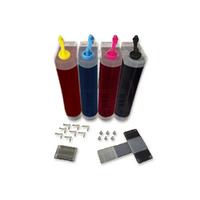 4 Renk Yazıcılar Için Uyumlu Şeffaf Bi̇tmeyen Kartuş Tanki (Dolu)