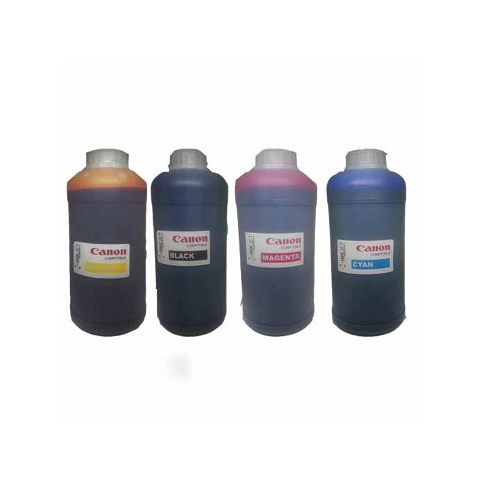 Inkjet Canon Mürekkep 2 Kartuşlu Bitmeyen Kartuşlu Yazıcılar Için 4 Renk 1 Litre