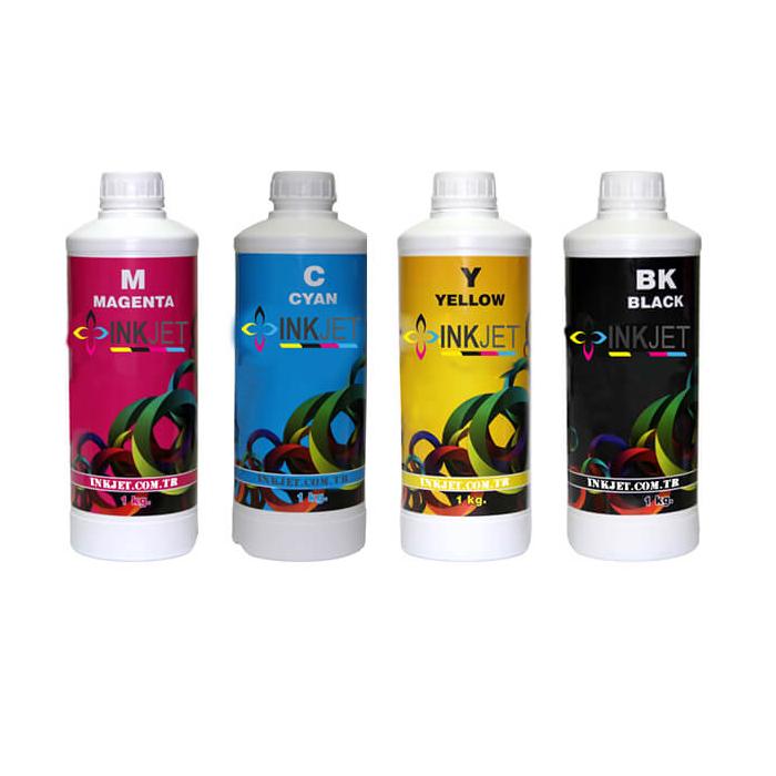 Inkjet Hp Mürekkep 2 Kartuşlu Bitmeyen Kartuşlu Yazıcılar Için 1 Litre 4 Renk