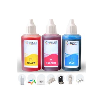 Canon E414 Için Renkli Kartuş Dolum Seti