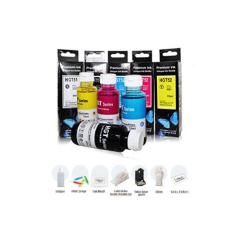 Deskjet 2633 Için Kartuş Dolum Seti Renkli Ve Siyah Mürekkep 4 Renk Mürekkebi