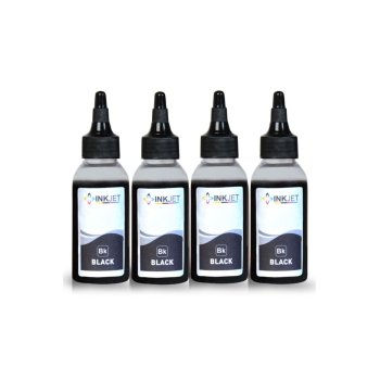 HP Tüm Modeller ile Uyumlu 4 Adet 100 ML Siyah Mürekkep