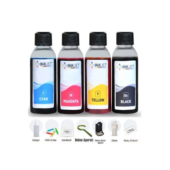 Pg-46 Cl-56 Kartuş Dolum Seti 4x100ml (e404, E414, E464) Tüm Yazıcılarla Uyumludur