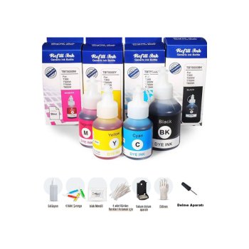 Uyumlu Mürekkep Kartuş Bütün Modeller Için Uyumlu Dolum Seti Bro